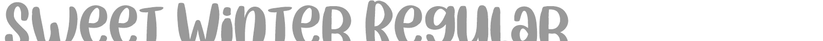 Sweet Winter font preview